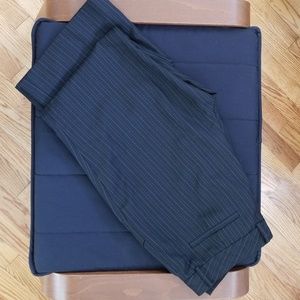 Anne Klein Black Pinstripe Dress Pants